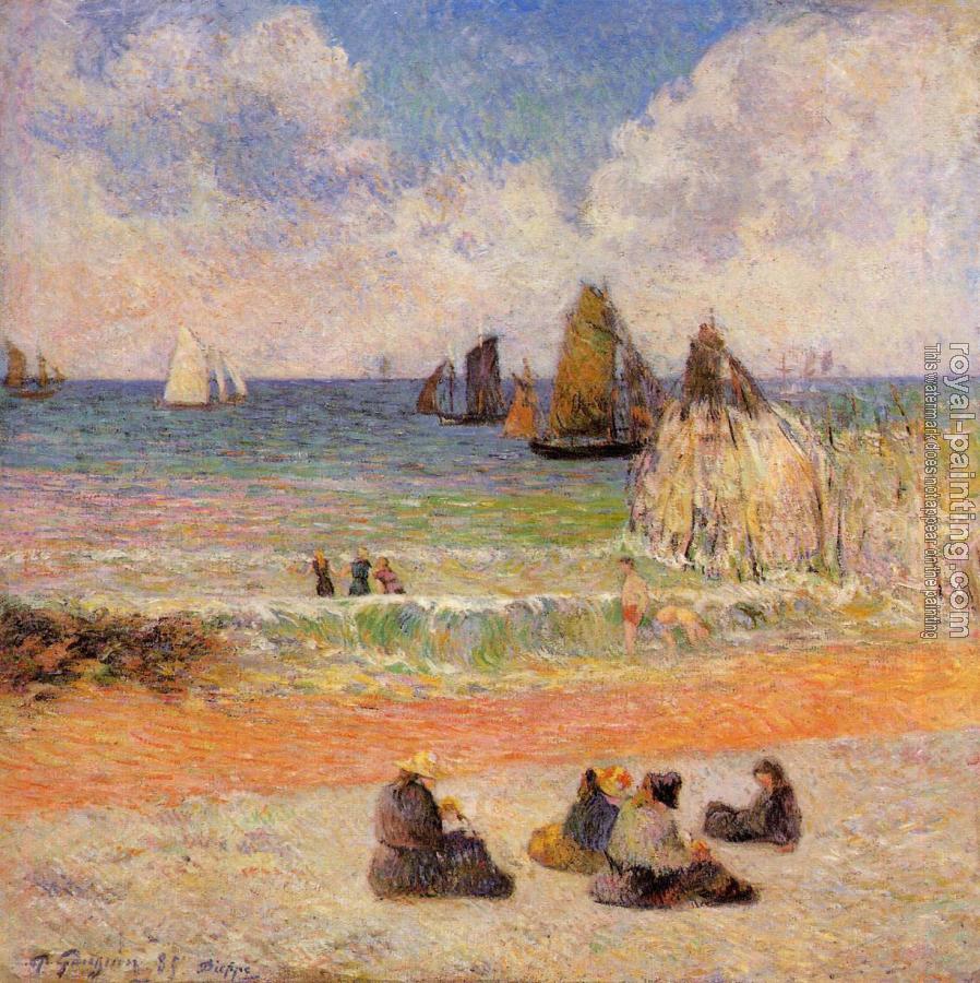 Paul Gauguin : Bathing, Dieppe